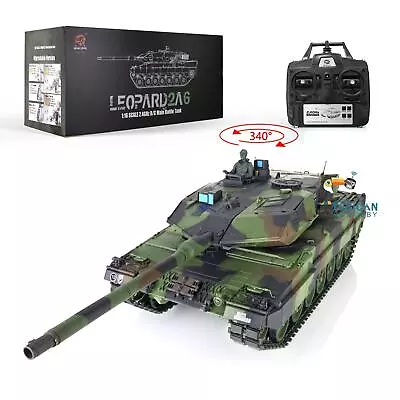 2.4Ghz Heng Long 1/16 TK7.0 Leopard2A6 RC Battle Tank 3889 Radio Control Airsoft • $171.92