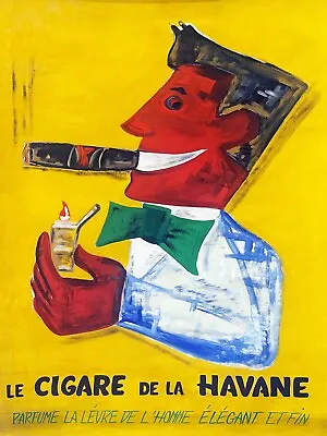 11676.Decor Poster.Room Wall.Home Vintage Design.Pre-Castro Cuban Cigar.French • $39