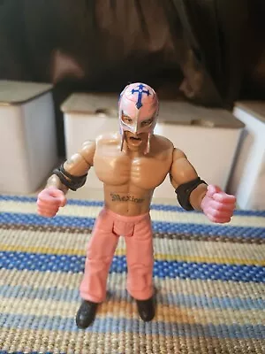 WWE Wrestling Jakks Pacific 2003 Rey Mysterio Pink Pants Action Figure • $16.20