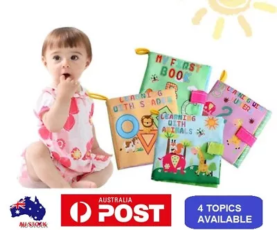 Book Interactive Fabric Cloth Book Baby Toddler Infant Educational Toy New Gift  • $6.18