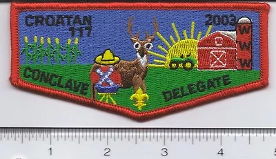 OA (BSA) Croatan #117 Lodge 2003 Conclave Flap • $8.99