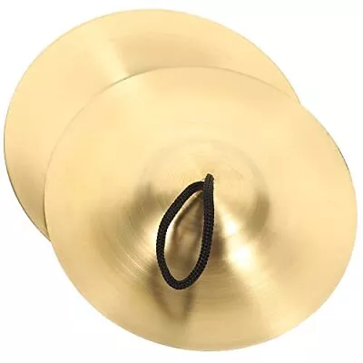  1 Pair Hand Cymbals 6 Inch Small Marching Cymbal Copper Finger 15X15cm • $34.24