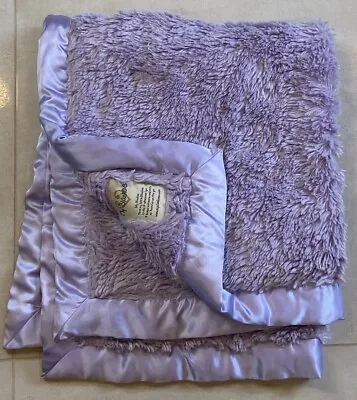 My Blankee Lavender Purple Baby Stroller Blanket Silky Satin Edge Lovey USA Made • $31.90