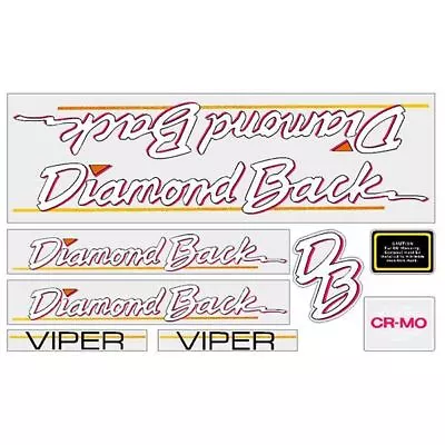 Diamond Back - 1986 Viper - For Grey Frame Decal Set - Old School Bmx • $71.50