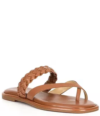 Michael Kors Alba Thong Slide Sandals Womens Luggage • $47