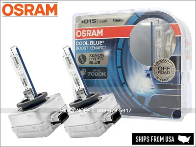 Osram D1S Cool Blue Boost HID Xenon Headlight Bulbs 66140CBB Up To 7000K 2-Pack • $189.99