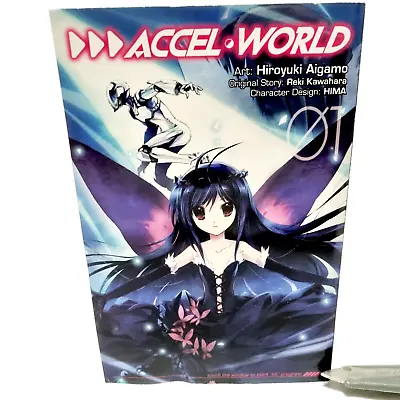 Accel World Vol 1 Manga Softcover Reki Kawahara Yen Press English Graphic Novel • $19.24