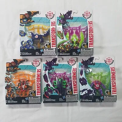 Transformers 2015 RID Minicon Sawback Dragonus Sandsting Divebomb MOSC Lot • $64.99