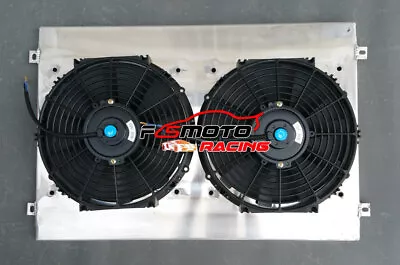 Aluminum Radiator Shroud+Fans For 1968-74 Dodge Mopar Plymouth Charger Big Block • $110