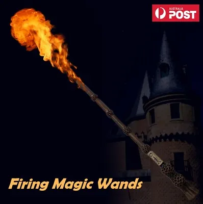 $62.80 • Buy Harry Potter Firing Magic Wand Fire Shooter Dumbledore Voldemort Wizard Cosplay