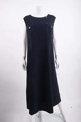 Marina Rinaldi Womens Midi Dress Plus Sz 18 Navy Blue A-Line NWT • $399