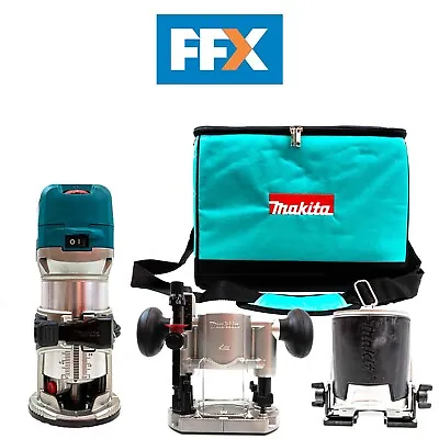 £288.96 • Buy Makita RT0702CX2/1 110v 1/4in Router/Trimmer Set Variable Speed Control Pro DIY