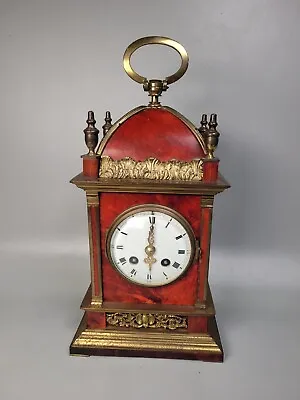 French Boulle Style Mantel Clock Maple And Co London  • $740.51