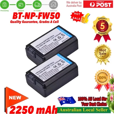 $27.98 • Buy XO 2x Battery  For Sony A6000 A6400 A6300 A6500 A7 A7II A7RII A7SII A7S A7S2 A7R