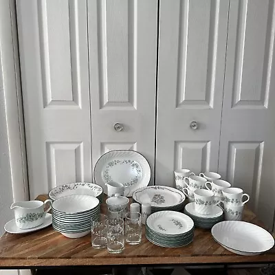 $200 • Buy Corelle Callaway Ivy 79 Pieces Set Dinner Salad Plates Bowls Gravy Platter