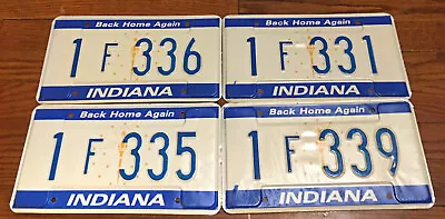 LOT OF 4 VINTAGE INDIANA LICENSE PLATES Back Home Again • $19.99