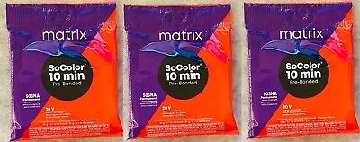 3pk. Matrix SoColor 10 Min Pre Bonded - 503NA / 20V | Hair Beauty Bundle Lot Kit • $29.37