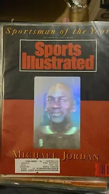 1991 Sports Illustrated Sportsman Of The Year Michael Jordan Hologram Cover HOF • $39.99