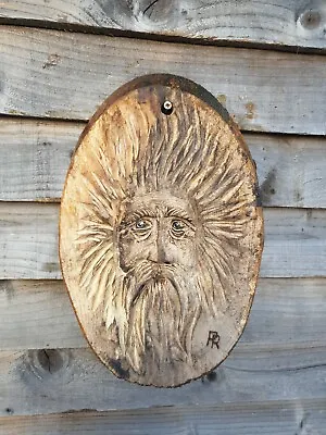 £39.99 • Buy Chainsaw Carved Green Man / Wood Spirit  