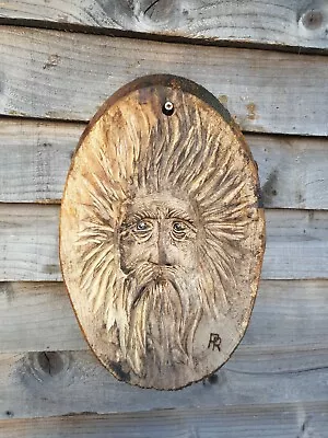 £39.99 • Buy Chainsaw Carved Green Man / Wood Spirit  