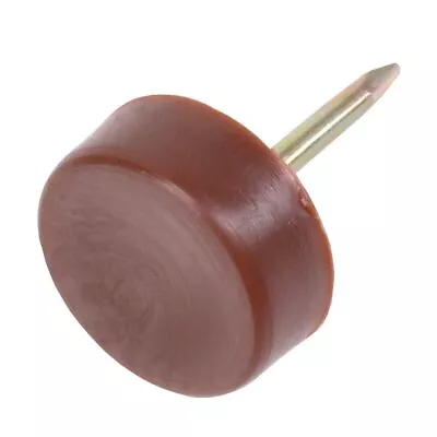 Brown FURNITURE GLIDES Large 29mm Slider Nail In Bed Sofa Couch Chair Feet T16 • £3.59