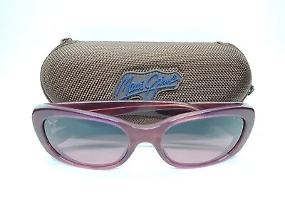 MAUI JIM Italy LILIKOI MJ258 Oval Rectangle Wrap Purple Gradient Polar Sunglases • $100.21