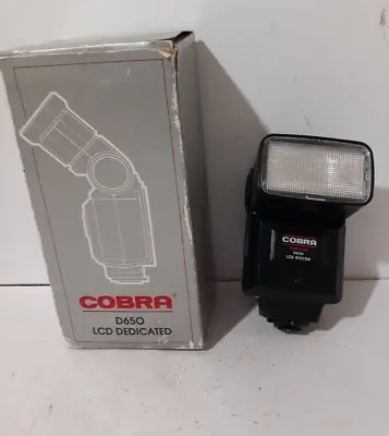 Camera Flash Cobra D650 LCD Dedicated Flash For Pentax Film Camera Boxed. • £15