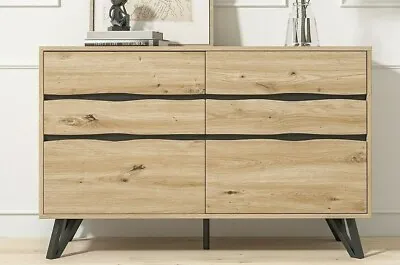 Grayson Chest Of 6 Drawers Tallboys Dressers Storage Drawers Bedroom Furniture  • $399