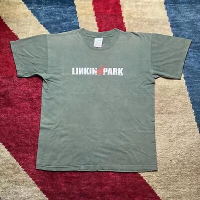 Linkin Park Hybrid Theory 2000s Single Stitch Screen Stars Vintage Tee L  • £150