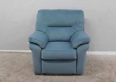 G Plan Seattle Plush Airforce Fabric Static Armchair RRP £1054 • £495