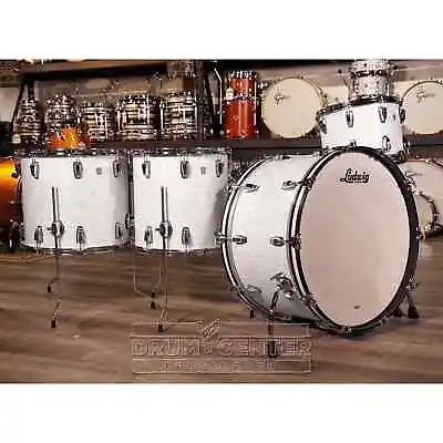 Ludwig Classic Maple 4pc Bonham Drum Set White Marine Pearl • $3893.09