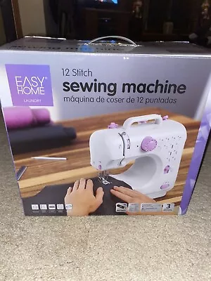 Easy Home 12-Stitch Sewing Machine Mini Sewing Machine - Pink/White Used Once • $19.99