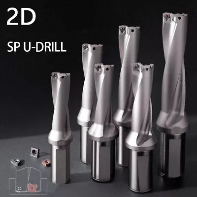 SP Series Drill Bits 12.5mm-33mm Depth 2D CNC Tool Water Indexable Drill U Drill • $41.78