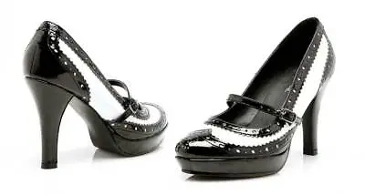 Ellie Flapper Platform Saddle Pumps Round Toe Adult Women Shoes Heels414/FLAPPER • $29.39