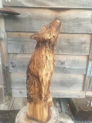 £79.99 • Buy Chainsaw Carved Hardwood Wolf