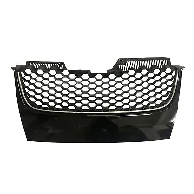 Main Upper Mesh Grille Black W/ Chrome Trim Fit For VW MK5 JETTA/GLI/GTI 2006-09 • $47.89