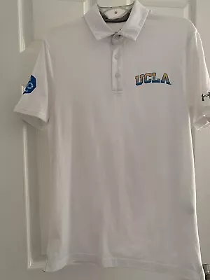 Under Armour UCLA White Golf/polo Shirt Small Cotton Blend $8.99 OBO • $8.99