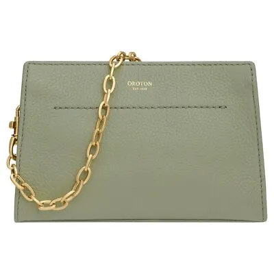 Oroton Elina Chain Wristlet Bag Brand New $269 Sold Out Colour Shale Grey • $229