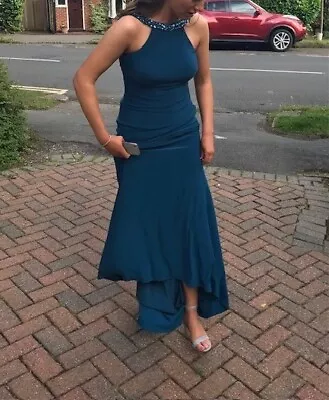 Prom Dress UK Size 4 (fits UK Size 8) - Teal • £75