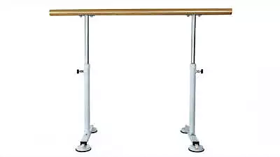 Wooden Portable Ballet Bar Stretch Barre Dance Bar 1 5m Freestanding Ballet Bar • $371.99