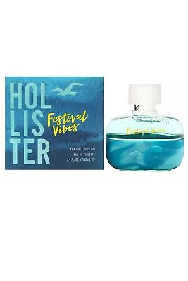 Hollister Festival Vibes Him Eau De Toilette Spray 100ml Mens Fragrance • £22.49