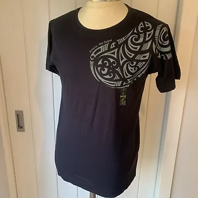 MENS MAORI Cotton T SHIRT - SHOULDER TATTOO  By Kiwi Planet Bnwt • £8.99