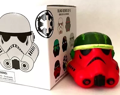 Disney Vinylmation 2.5  Star Wars D23 Legion Stormtrooper Helmet Watermelon Toy • $52.49