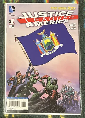 Justice League Of America #1 New York Variant DC Comics 2013 Sent In A CB Mailer • $6.20
