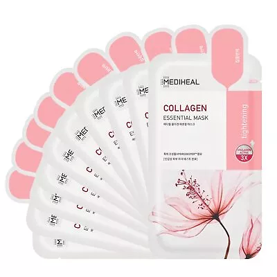 Mediheal Official Best Korean Sheet Mask - Collagen Essential Face Mask 10 Sheet • $19.95