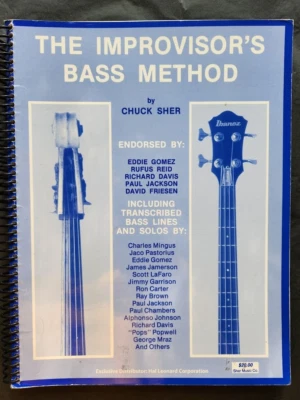 £25 • Buy THE IMPROVISOR'S BASS METHOD By CHUCK SHER - HAL - GC