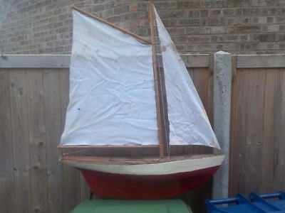 $79.48 • Buy Vintage Model Pond Yacht Boat For Spares Or Repair