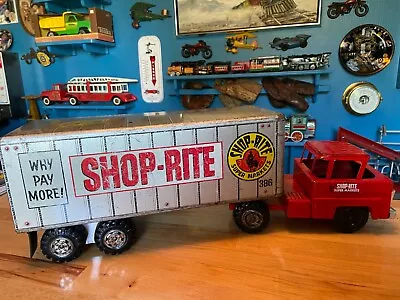 Vintage 1950's-60's MARX Shop-Rite Tractor Trailer Truck #386 • $159