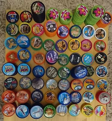 £6 • Buy 10 Random Pop Badges Bundle Merlin Attractions Sealife Legoland Chessington More
