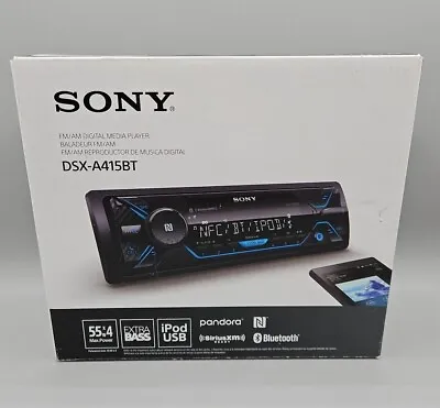 Sony Bluetooth Car Stereo Receiver AMFM Radio Audio System Single DIN Dash Media • $94.95